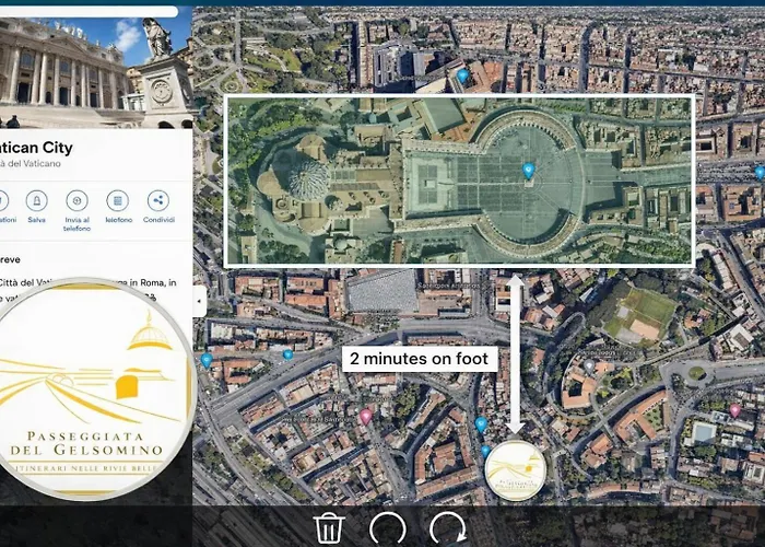 Апартаменты Vatican Glamorous At Passeggiata Del Gelsomino - Free Parking, 4 Guests, Рим